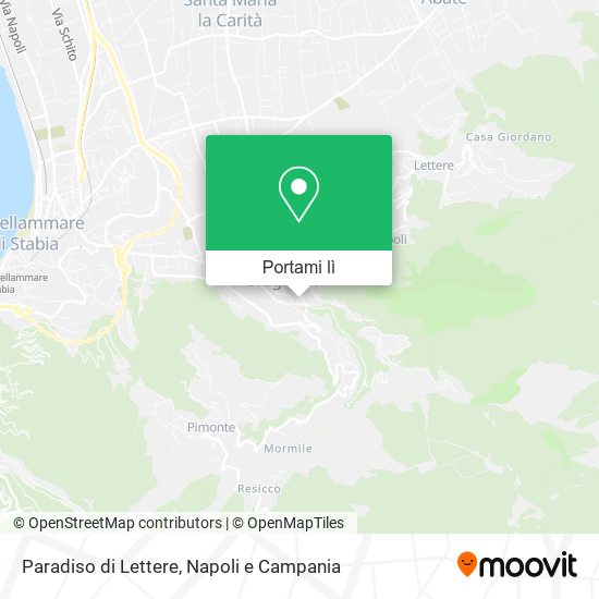Mappa Paradiso di Lettere
