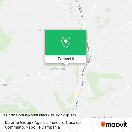 Mappa Durante Group - Agenzia Funebre, Casa del Commiato