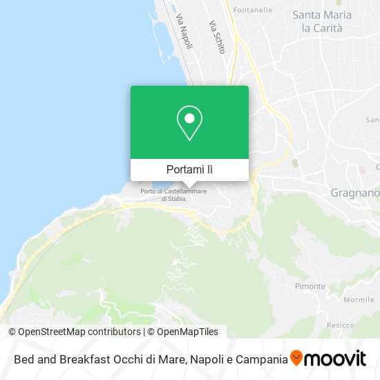 Mappa Bed and Breakfast Occhi di Mare