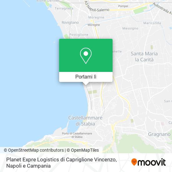 Mappa Planet Expre Logistics di Capriglione Vincenzo