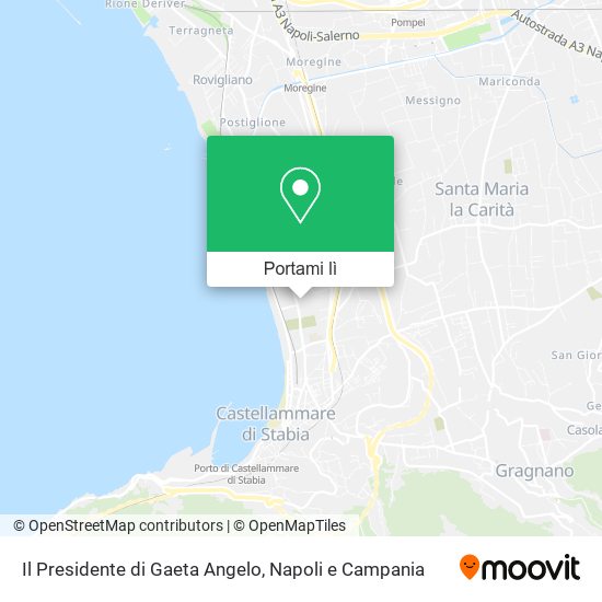 Mappa Il Presidente di Gaeta Angelo