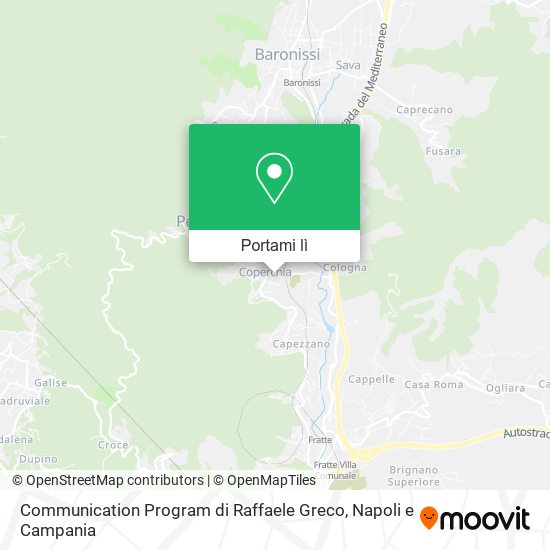 Mappa Communication Program di Raffaele Greco