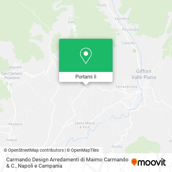 Mappa Carmando Design Arredamenti di Maimo Carmando & C.