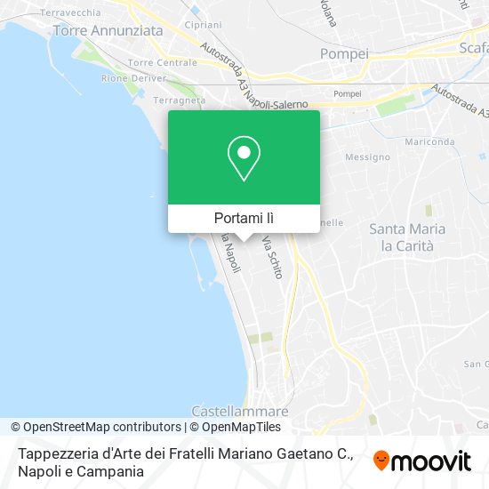 Mappa Tappezzeria d'Arte dei Fratelli Mariano Gaetano C.
