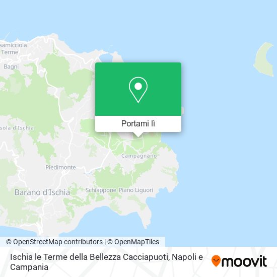 Mappa Ischia le Terme della Bellezza Cacciapuoti