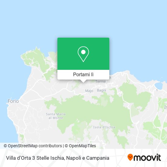 Mappa Villa d'Orta 3 Stelle Ischia