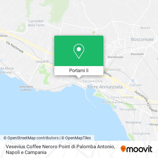 Mappa Vesevius Coffee Neroro Point di Palomba Antonio