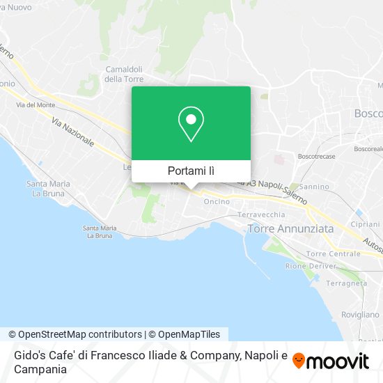 Mappa Gido's Cafe' di Francesco Iliade & Company