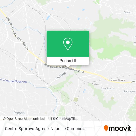 Mappa Centro Sportivo Agrese