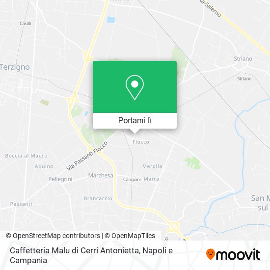 Mappa Caffetteria Malu di Cerri Antonietta
