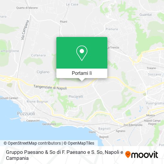 Mappa Gruppo Paesano & So di F. Paesano e S. So