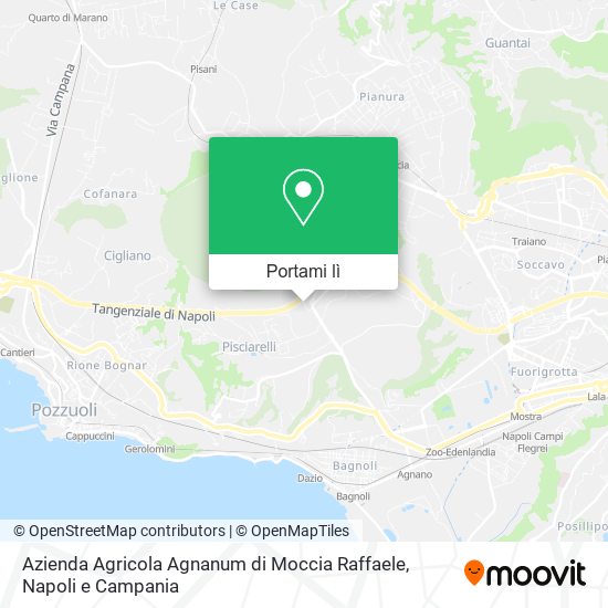 Mappa Azienda Agricola Agnanum di Moccia Raffaele