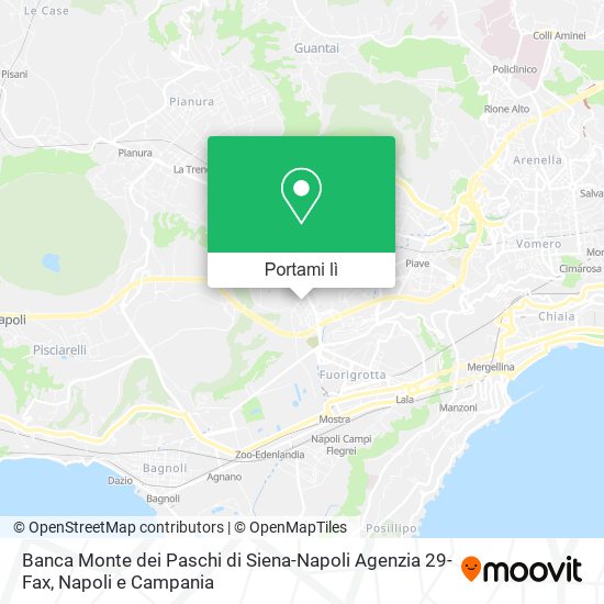 Mappa Banca Monte dei Paschi di Siena-Napoli Agenzia 29-Fax