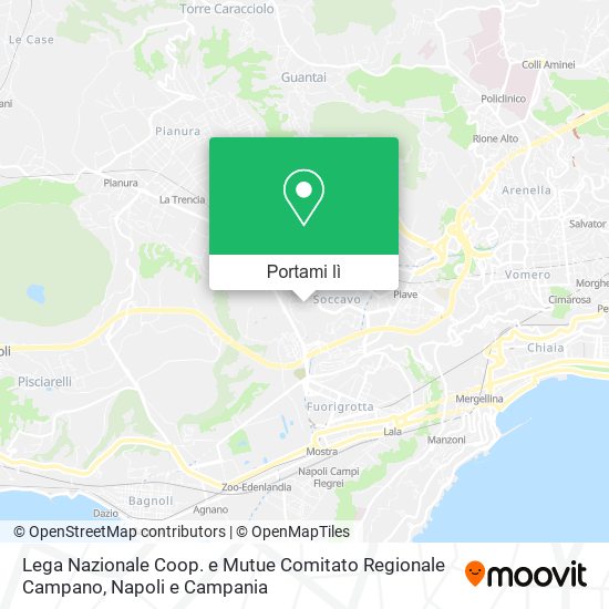 Mappa Lega Nazionale Coop. e Mutue Comitato Regionale Campano