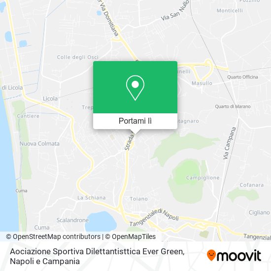 Mappa Aociazione Sportiva Dilettantisttica Ever Green