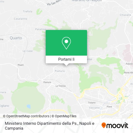 Mappa Ministero Interno Dipartimento della Ps.