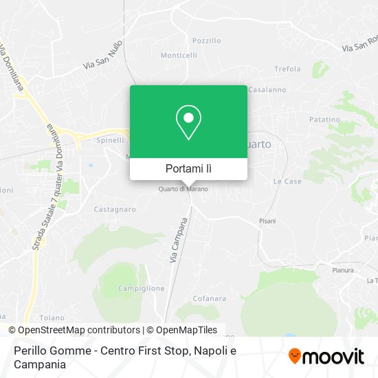 Mappa Perillo Gomme - Centro First Stop