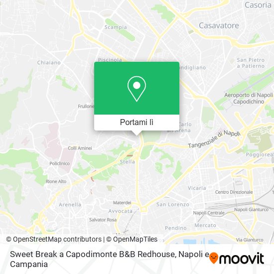 Mappa Sweet Break a Capodimonte B&B Redhouse