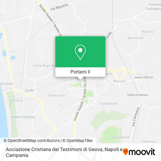Mappa Aociazione Cristiana dei Testimoni di Geova