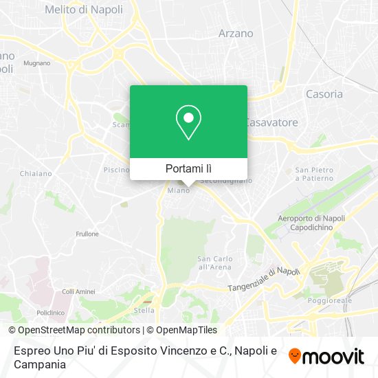 Mappa Espreo Uno Piu' di Esposito Vincenzo e C.