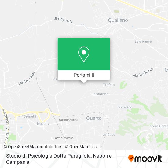 Mappa Studio di Psicologia Dotta Paragliola