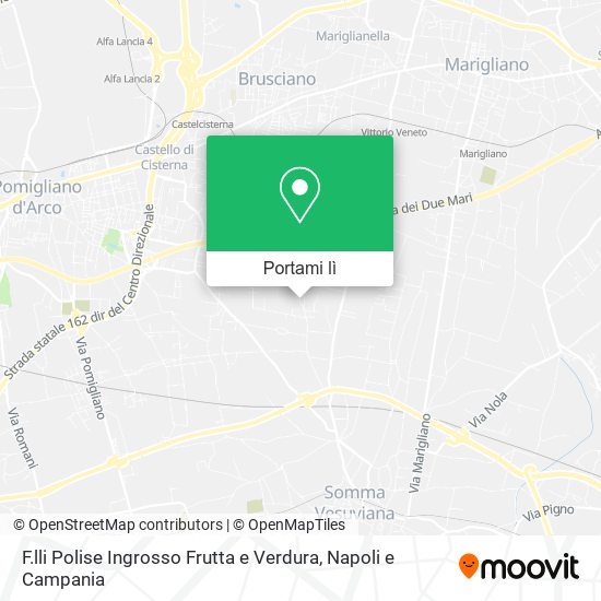 Mappa F.lli Polise Ingrosso Frutta e Verdura