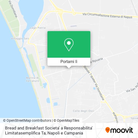 Mappa Bread and Breakfast Societa' a Responsabilita' Limitatasemplifica Ta