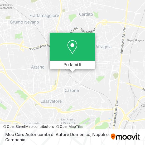 Mappa Mec Cars Autoricambi di Autore Domenico