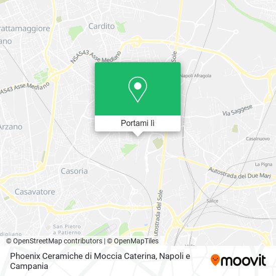 Mappa Phoenix Ceramiche di Moccia Caterina