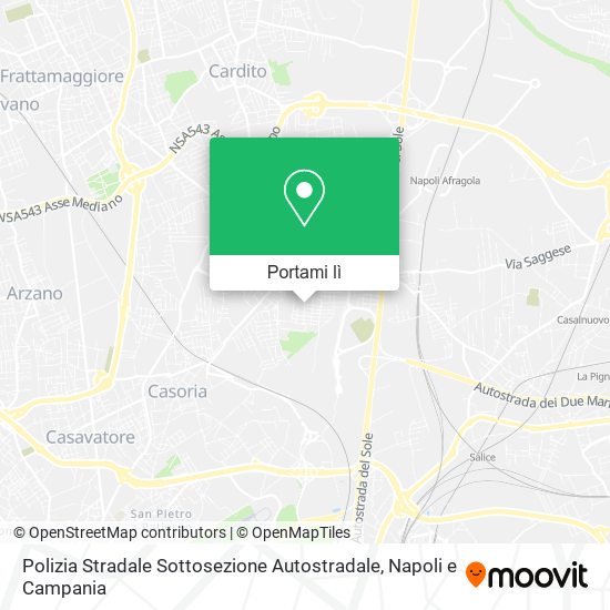 Mappa Polizia Stradale Sottosezione Autostradale