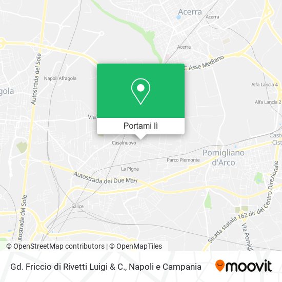 Mappa Gd. Friccio di Rivetti Luigi & C.