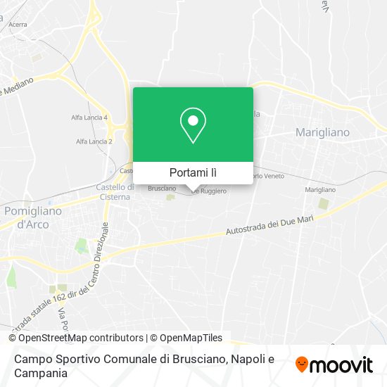 Mappa Campo Sportivo Comunale di Brusciano
