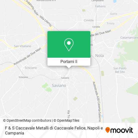 Mappa F & S Caccavale Metalli di Caccavale Felice