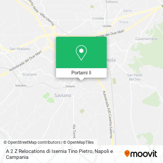 Mappa A 2 Z Relocations di Isernia Tino Pietro