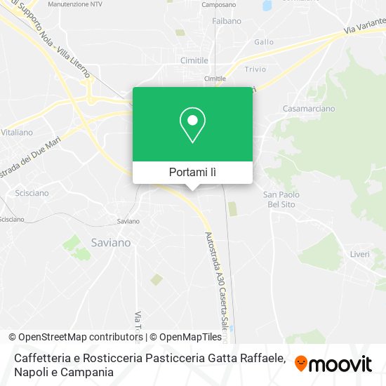Mappa Caffetteria e Rosticceria Pasticceria Gatta Raffaele