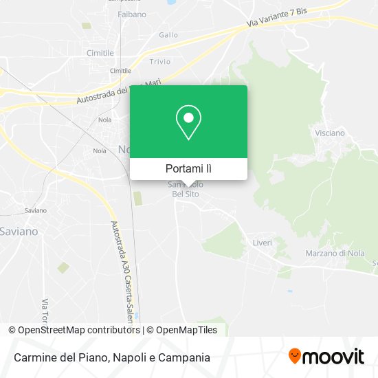 Mappa Carmine del Piano