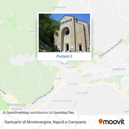 Mappa Santuario di Montevergine