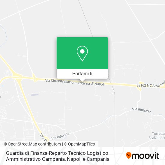 Mappa Guardia di Finanza-Reparto Tecnico Logistico Amministrativo Campania