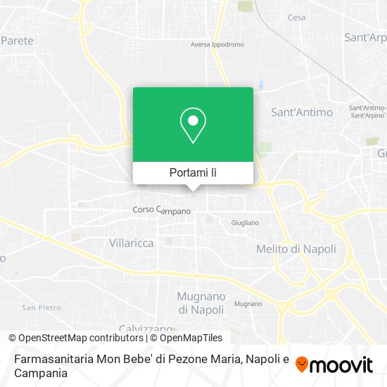 Mappa Farmasanitaria Mon Bebe' di Pezone Maria