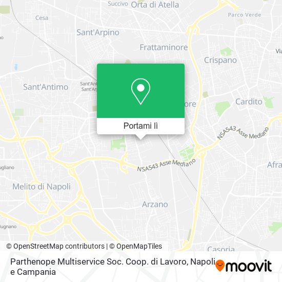 Mappa Parthenope Multiservice Soc. Coop. di Lavoro