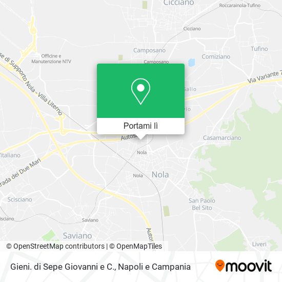 Mappa Gieni. di Sepe Giovanni e C.