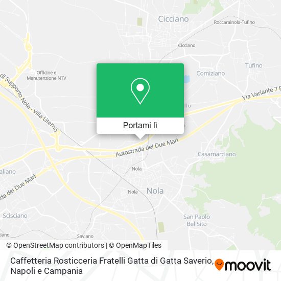 Mappa Caffetteria Rosticceria Fratelli Gatta di Gatta Saverio