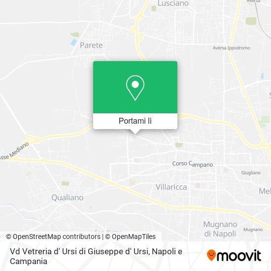 Mappa Vd Vetreria d' Ursi di Giuseppe d' Ursi