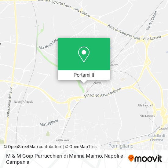 Mappa M & M Goip Parrucchieri di Manna Maimo