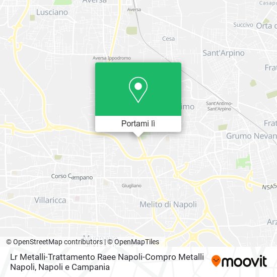 Mappa Lr Metalli-Trattamento Raee Napoli-Compro Metalli Napoli