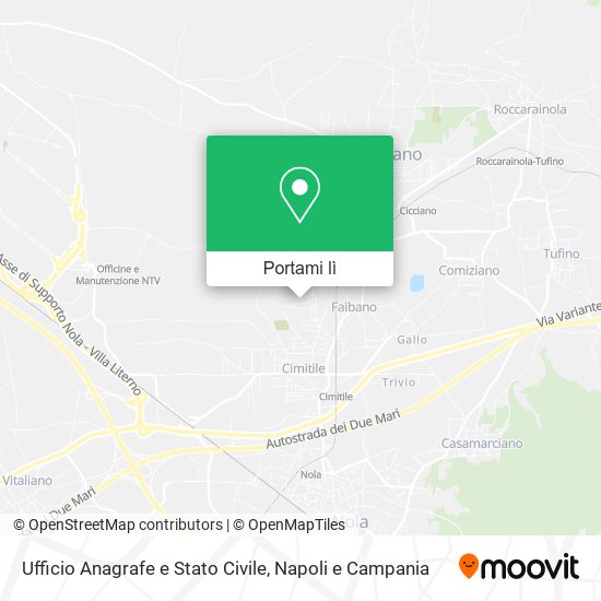 Mappa Ufficio Anagrafe e Stato Civile