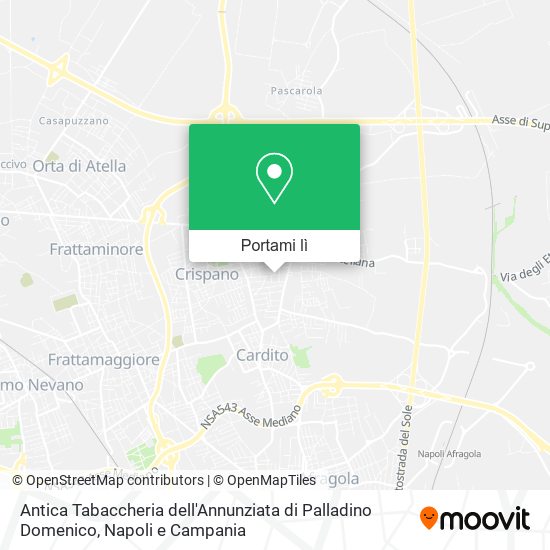 Mappa Antica Tabaccheria dell'Annunziata di Palladino Domenico
