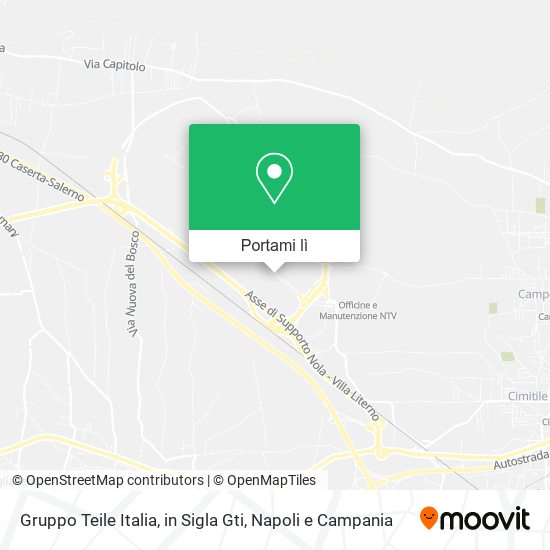 Mappa Gruppo Teile Italia, in Sigla Gti