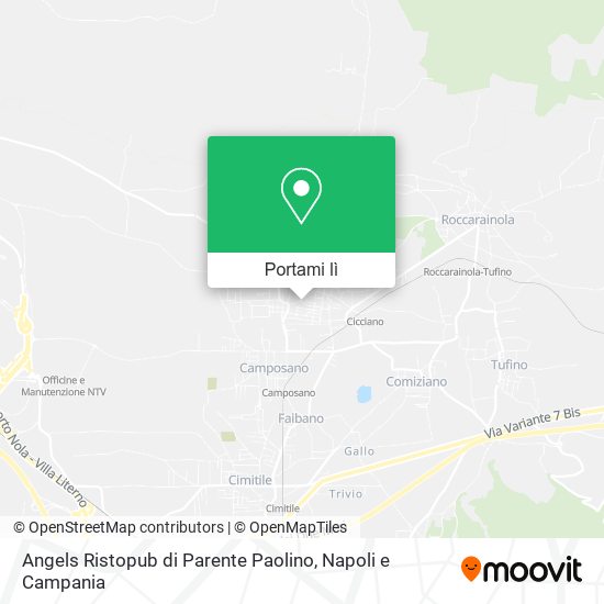 Mappa Angels Ristopub di Parente Paolino
