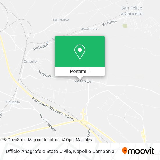 Mappa Ufficio Anagrafe e Stato Civile